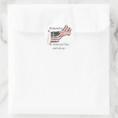 Herdenkingsdag Ronde Sticker (Tas)