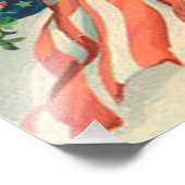 herdenkingsdag Roos van de Amerikaanse vlag Foto Afdruk (Hoek)