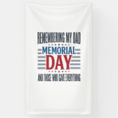 Herdenkingsdag Vader Huldiging Patriottisch Spandoek (Verticaal)