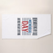 Herdenkingsdag Vader Tribut Patriottisch Badhanddoek (Badhanddoek)