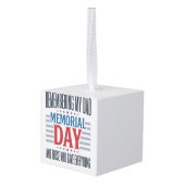 Herdenkingsdag Vader Tribut Patriottisch Decoratie (Achter hoekig)