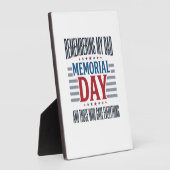 Herdenkingsdag Vader Tribut Patriottisch Fotoplaat (Zijkant)