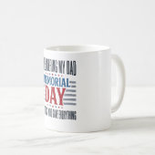 Herdenkingsdag Vader Tribut Patriottisch Koffiemok (Voorkant rechts)