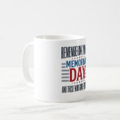 Herdenkingsdag Vader Tribut Patriottisch Koffiemok (Voorkant links)