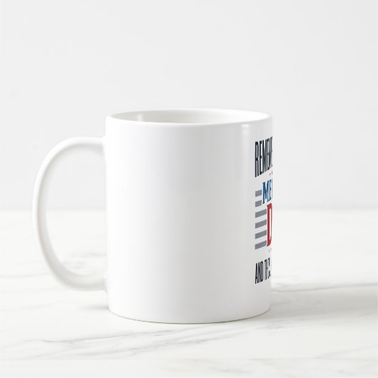 Herdenkingsdag Vader Tribut Patriottisch Koffiemok (Links)