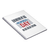 Herdenkingsdag Vader Tribut Patriottisch Notitieboek (Rechterzijde)