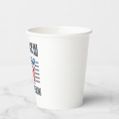 Herdenkingsdag Vader Tribut Patriottisch Papieren Bekers (Links)