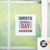 Herdenkingsdag Vader Tribut Patriottisch Raamsticker (Huis)