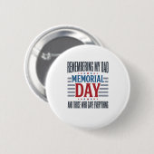 Herdenkingsdag Vader Tribut Patriottisch Ronde Button 5,7 Cm (Voorkant /achterkant)