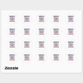 Herdenkingsdag Vader Tribut Patriottisch Ronde Sticker (Vel)