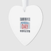 Herdenkingsdag Vader Tributebetoon Patriottisch Ornament (voorkant)