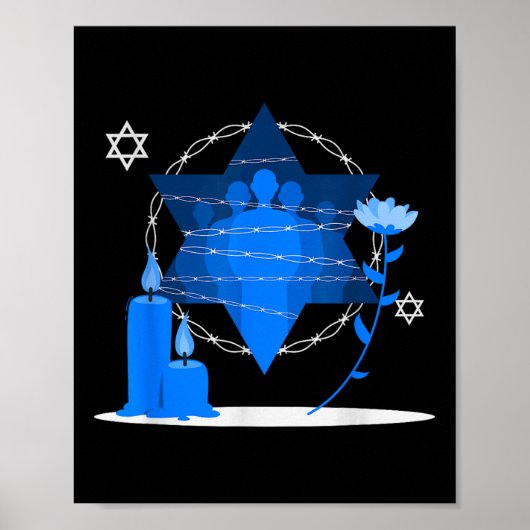 Herdenkingsdag van de Holocaust - Yom Hashoah Poster (Voorkant)