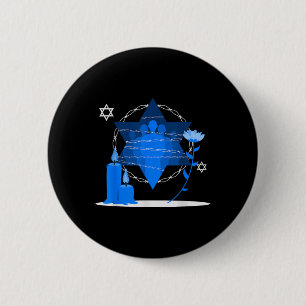 Herdenkingsdag van de Holocaust - Yom Hashoah Ronde Button 5,7 Cm