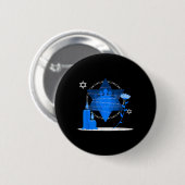 Herdenkingsdag van de Holocaust - Yom Hashoah Ronde Button 5,7 Cm (Voorkant /achterkant)