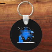 Herdenkingsdag van de Holocaust - Yom Hashoah Sleutelhanger (Voorkant)