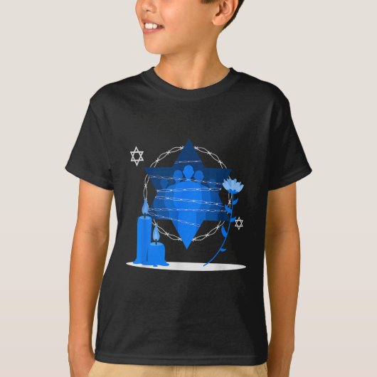 Herdenkingsdag van de Holocaust - Yom Hashoah T-shirt (Voorkant)