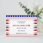 Herdenkingsdag van de rode witte en blauwe kandyst kaart (Staand voorkant)