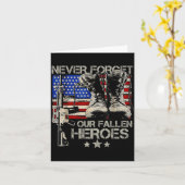 Herdenkingsdag Vergeet Gesneuvelde Helden Amerikaa Kaart (Gele Bloem)
