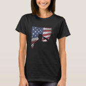 Herdenkingsdag veteranen Dag Amerikaanse vlagsolda T-shirt (Voorkant)