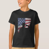Herdenkingsdag veteranen Dag Amerikaanse vlagsolda T-shirt (Voorkant)