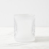 Herdenkingsdag viering gepersonaliseerd voor matglas koffiemok (Center)