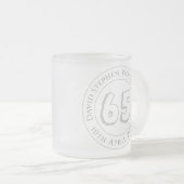 Herdenkingsdag viering gepersonaliseerd voor matglas koffiemok (Voorkant rechts)