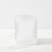 Herdenkingsdag viering gepersonaliseerd voor matglas koffiemok (Center)