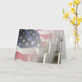 Herdenkingsdag vlag kaart (Gele Bloem)