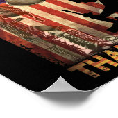 Herdenkingsdag Vlag Militaire Laarzen Hond 4 juli Poster (Hoek)