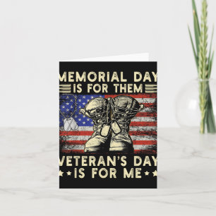 Herdenkingsdag voor hen Veteranen Dag voor mij ons Kaart