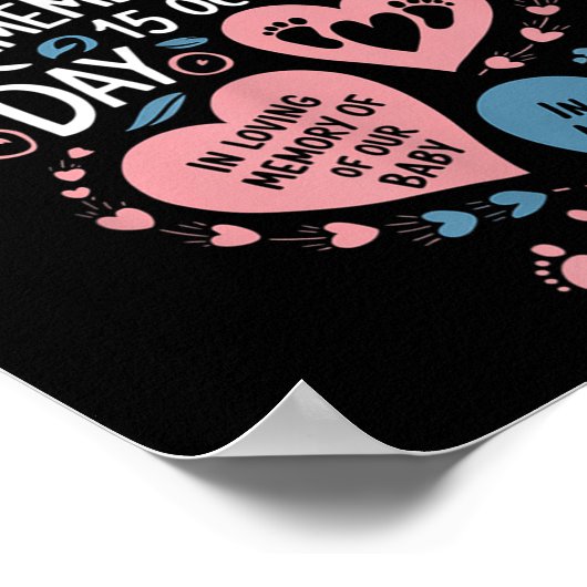 Herdenkingsdag voor zwangerschaps- en zuigelingenv poster (Hoek)