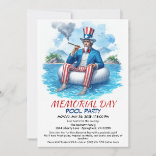 Herdenkingsdag Zwembadfeest Zomerfeest Kaart