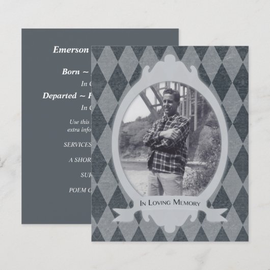 herdenkingsdienst (Voorkant / Achterkant)