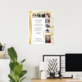 Herdenkingsdienst-affiche drukwerk van JW Funeral Poster (Thuiskantoor)