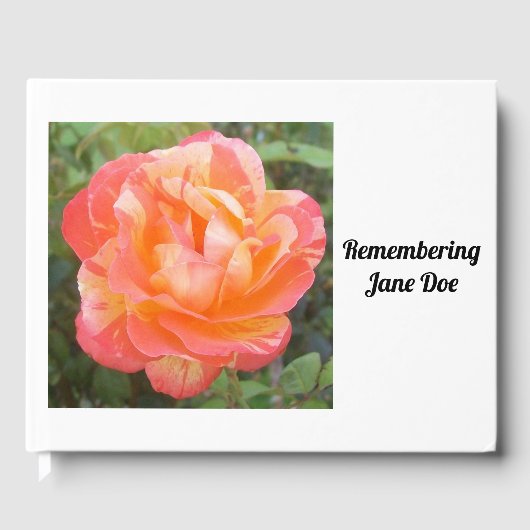 Herdenkingsdienst begrafenis gastenboek (Voorkant)