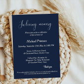 Herdenkingsdienst, begrafenis, viering van het lev kaart