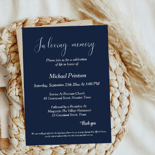 Herdenkingsdienst, begrafenis, viering van het lev kaart