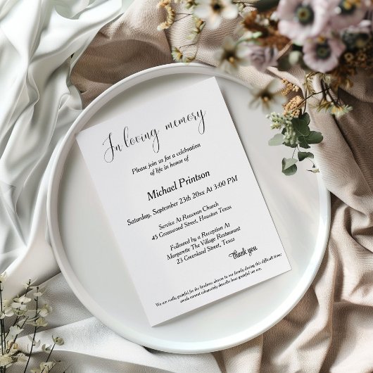 Herdenkingsdienst, begrafenis, viering van het lev kaart