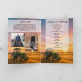 Herdenkingsdienst boeren tractor funeraldienst programma (Binnen)
