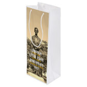 Herdenkingsdienst Burgeroorlog/Lincoln Lytle Park Wijn Cadeautas (Achterkant Gekanteld)