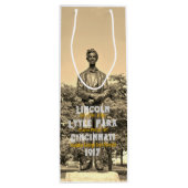 Herdenkingsdienst Burgeroorlog/Lincoln Lytle Park Wijn Cadeautas (Achterkant)