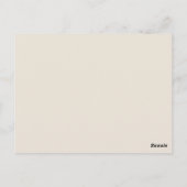 Herdenkingsdienst, Deel een herinnering Herdenking Briefkaart (Achterkant)