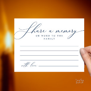 Herdenkingsdienst, Deel een herinnering Herdenking Briefkaart