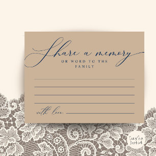 Herdenkingsdienst, Deel een herinnering Herdenking Briefkaart