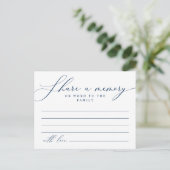 Herdenkingsdienst, Deel een herinnering Herdenking Briefkaart (Staand voorkant)