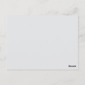 Herdenkingsdienst, Deel een herinnering Herdenking Briefkaart (Achterkant)