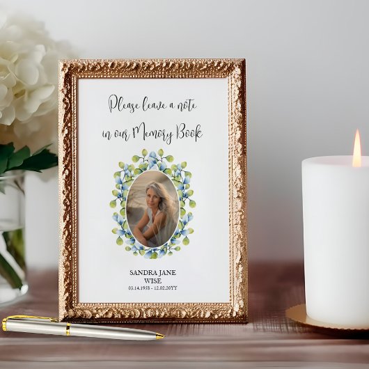 Herdenkingsdienst Deel een Herinneringsboek Poster