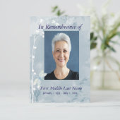 Herdenkingsdienst Dragonfly Custom Kaart (Staand voorkant)