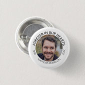 Herdenkingsdienst Eeuwige Herinnering Funeral Ronde Button 3,2 Cm (Voorkant /achterkant)