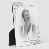 Herdenkingsdienst Foto Geliefden in Zwart Wit Fotoplaat (Zijkant)